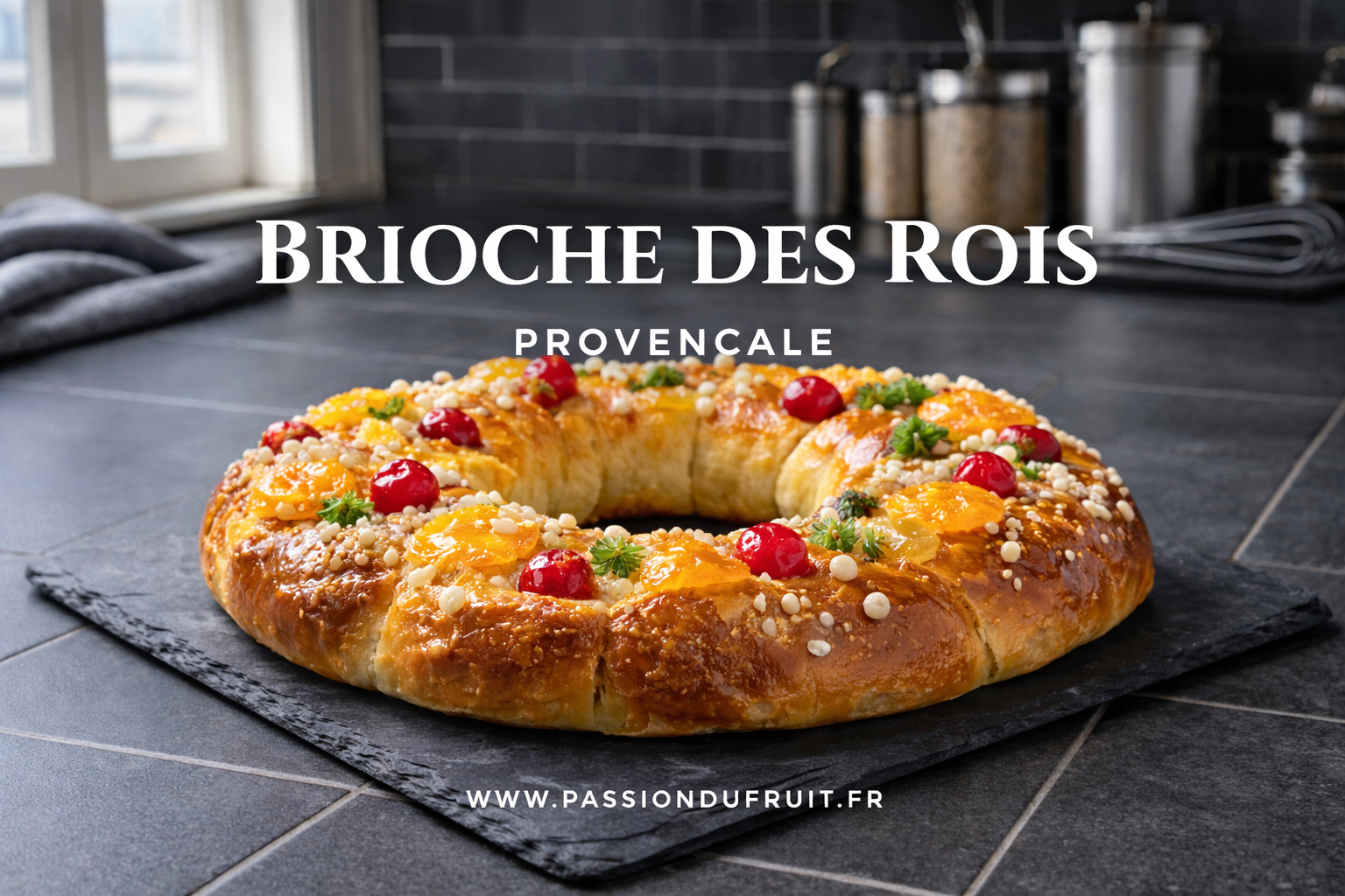 Artisan cake with candied fruits inspired by traditional pastry